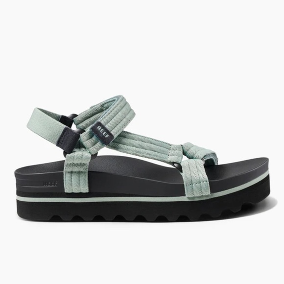 Reef Shoes - Reef sandals Cushion Rem Hi platform adjustable straps green comfort walking 8